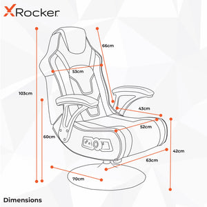 X Rocker Torque 2.1 Dual Pedestal 震動 2.1Sound System 人體工學電競椅