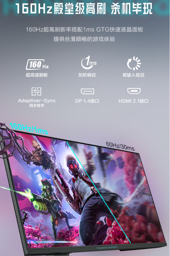 Thunderobot LU27F160M 27” 4K MiniLED 160HZ Gaming Monitor 