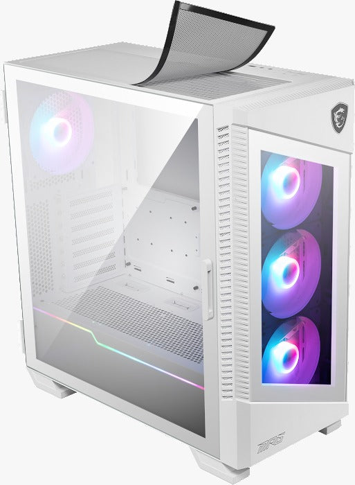 MSI MPG VELOX 100R RGB Mid-Tower E-ATX Gaming CASE (White Edition)
