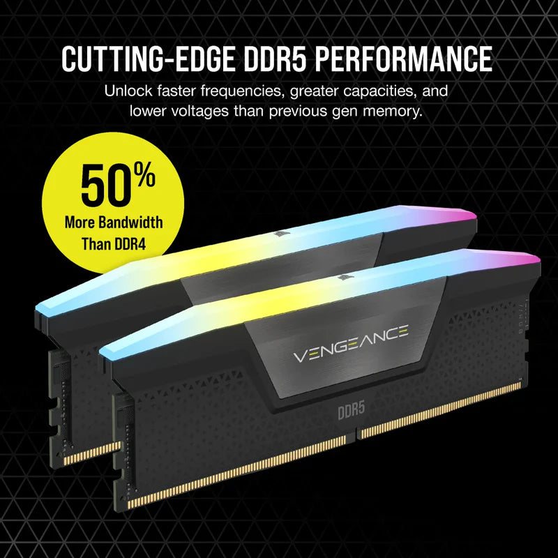 Corsair VENGEANCE RGB PRO DDR5 64GB (32GB x 2) 6000MHz CL30