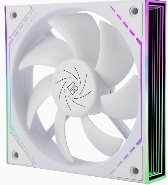 Thermalright 利民 TL-M12W 12CM風扇 1500轉速PWM S-FDB 軸承 幻彩無限鏡框 12cm機箱風扇