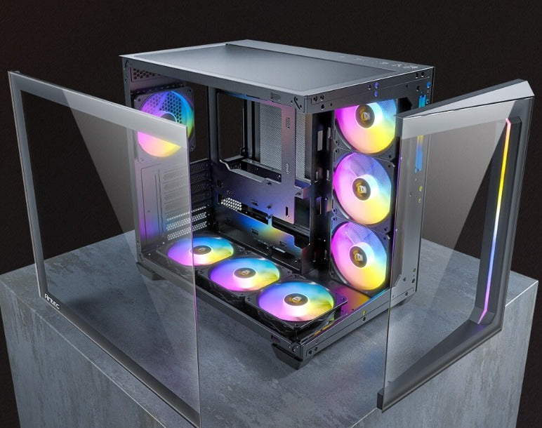 (内附7只风扇) Antec C5 ARGB ATX Case 机箱- 黑/白Black/White