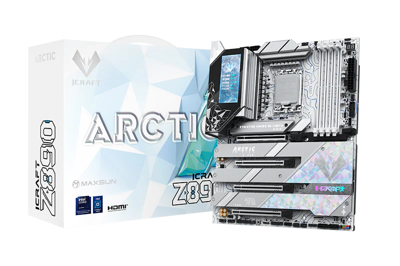 MAXSUN 銘瑄 iCraft Z890 Arctic 白色ATX底板