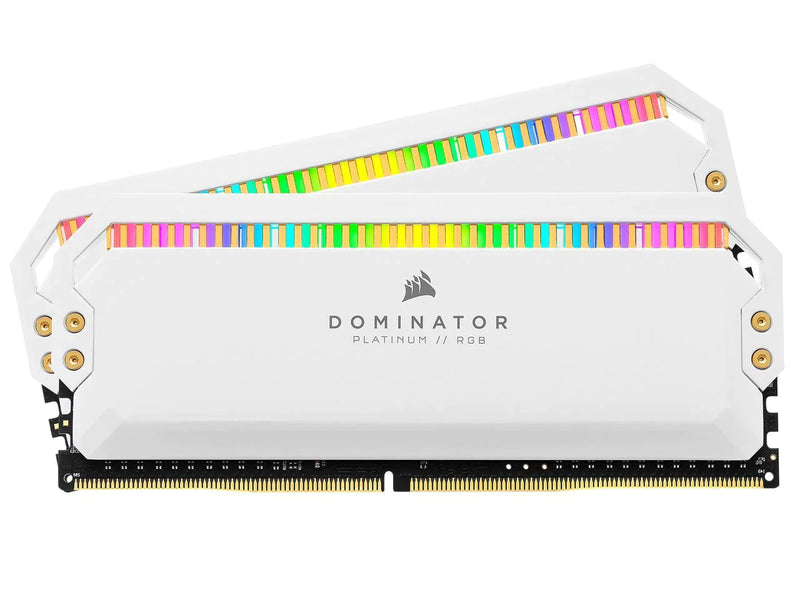 Corsair DOMINATOR PLATINUM RGB 32GB (16GB x2) DDR4 3200MHz White (T32GX4M2E3200C16W)
