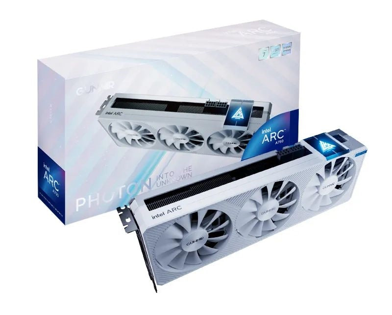 GUNNIR Intel Arc A750 Photon 8G OC white Edition 顯示卡
