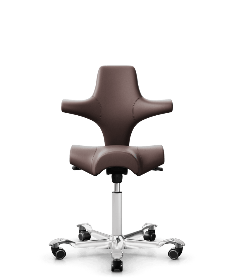 HÅG Capisco 8106 CLASSIC SADDLE SEAT 人體工學辦公馬鞍椅 (Braun Brown Leather/ATG05360)  (10年保養)