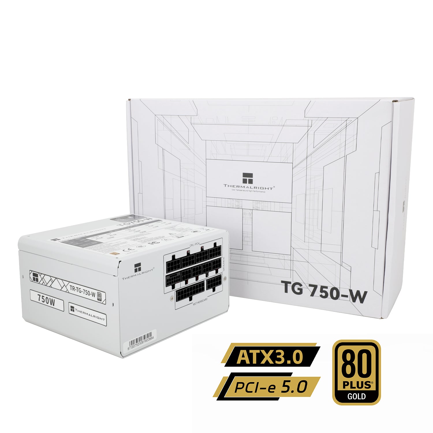 Thermalright TG750 750W 80Plus Gold 金牌全模组主机电源(五年保用)