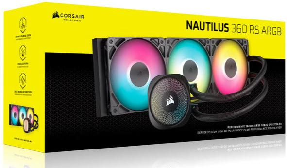 Corsair NAUTILUS 360 RS ARGB 360mm 水冷散热器- (黑/白)