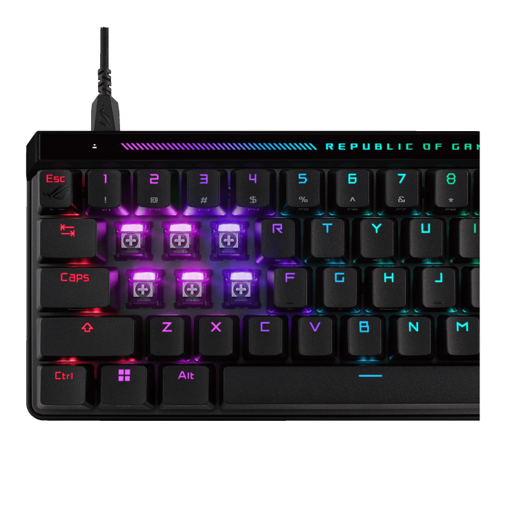 ASUS 华硕ROG Falchion Ace HFX NX (68键) RGB 无线机械键盘磁轴英文