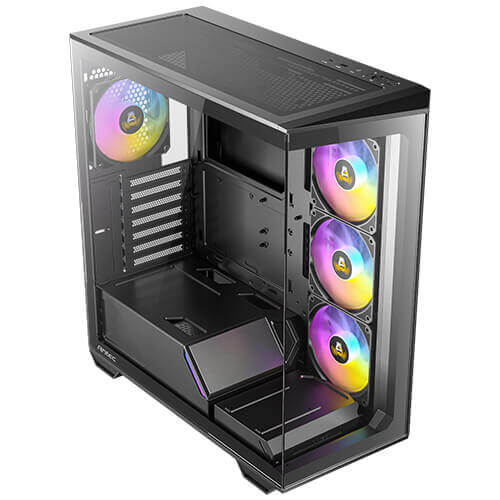 (内附4只风扇) Antec C3 ARGB CASE ATX机箱全景无立柱(黑/白) 