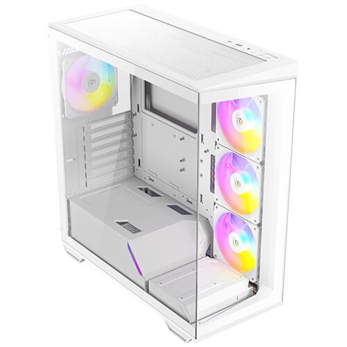 (内附4只风扇) Antec C3 ARGB CASE ATX机箱全景无立柱(黑/白) 