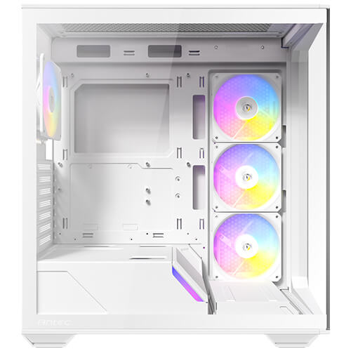 (内附4只风扇) Antec C3 ARGB CASE ATX机箱全景无立柱(黑/白) 