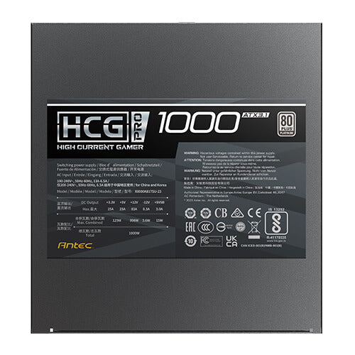 Antec HCG 1000W PRO 80 Plus Platinum ATX 3.1 全模组主机电源