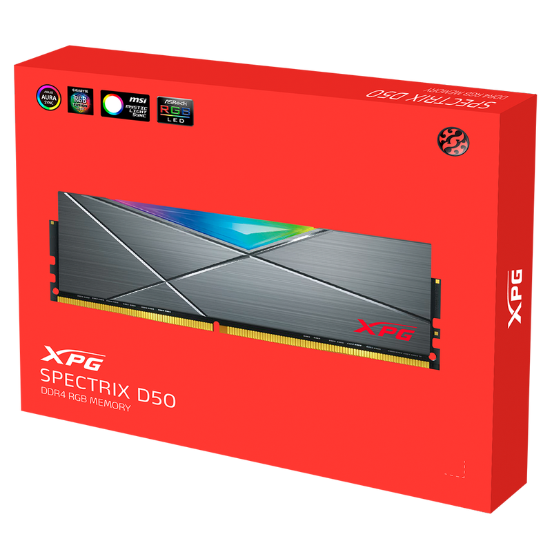 ADATA SPECTRIX XPG D50 DDR4 RGB 32GB (2X16) 3600MHz Memory