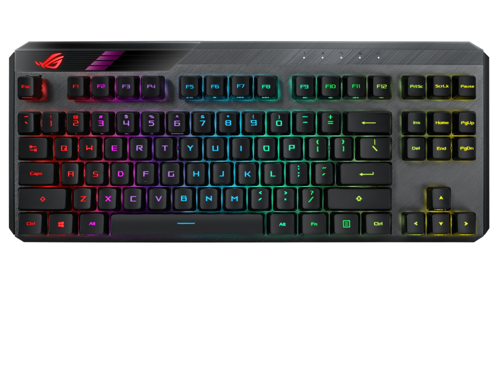 ASUS ROG Claymore II RX RGB 无线机械式键盘(RX青/RX红轴) 英文