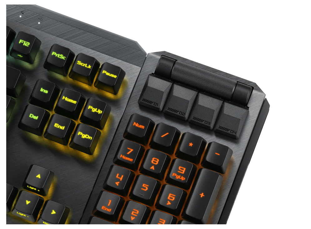 ASUS ROG Claymore II RX RGB 无线机械式键盘(RX青/RX红轴) 英文