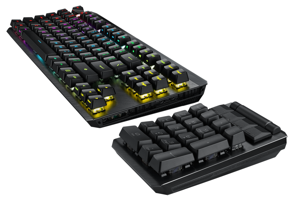 ASUS ROG Claymore II RX RGB 無線機械式鍵盤 (RX青/RX紅軸) 英文