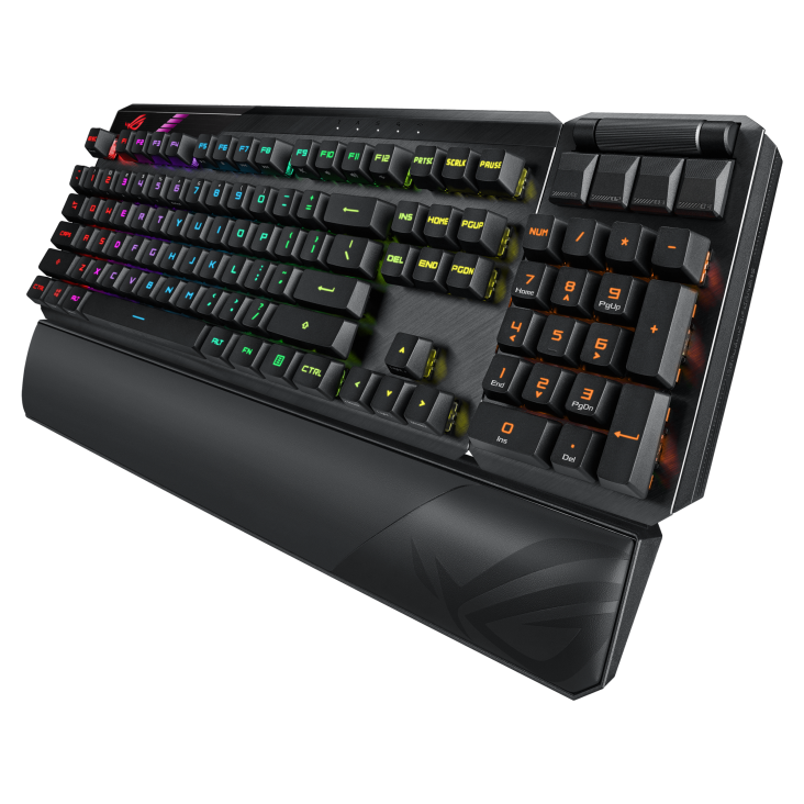 ASUS ROG Claymore II RX RGB 无线机械式键盘(RX青/RX红轴) 英文