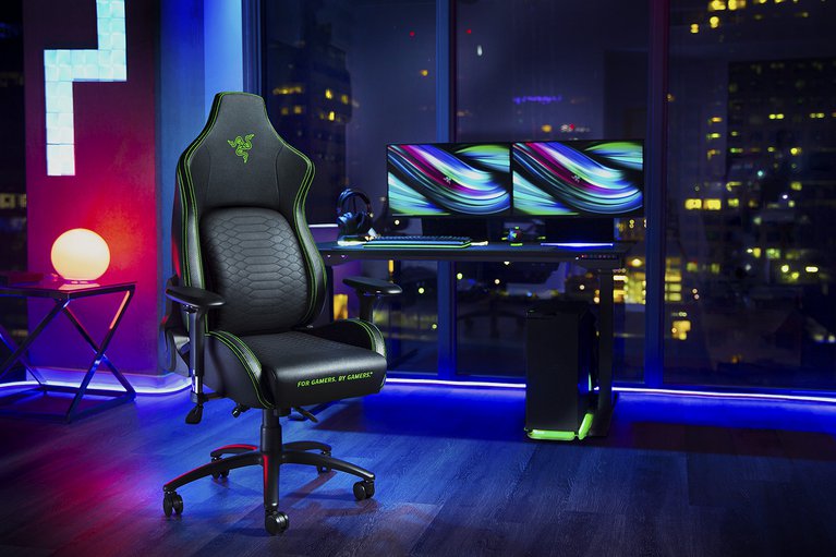 (全新推出) Razer Iskur V2 Gaming Chair with Adaptive Lumbar Support 自適應腰枕支撐系統 (Black/Green/Grey)