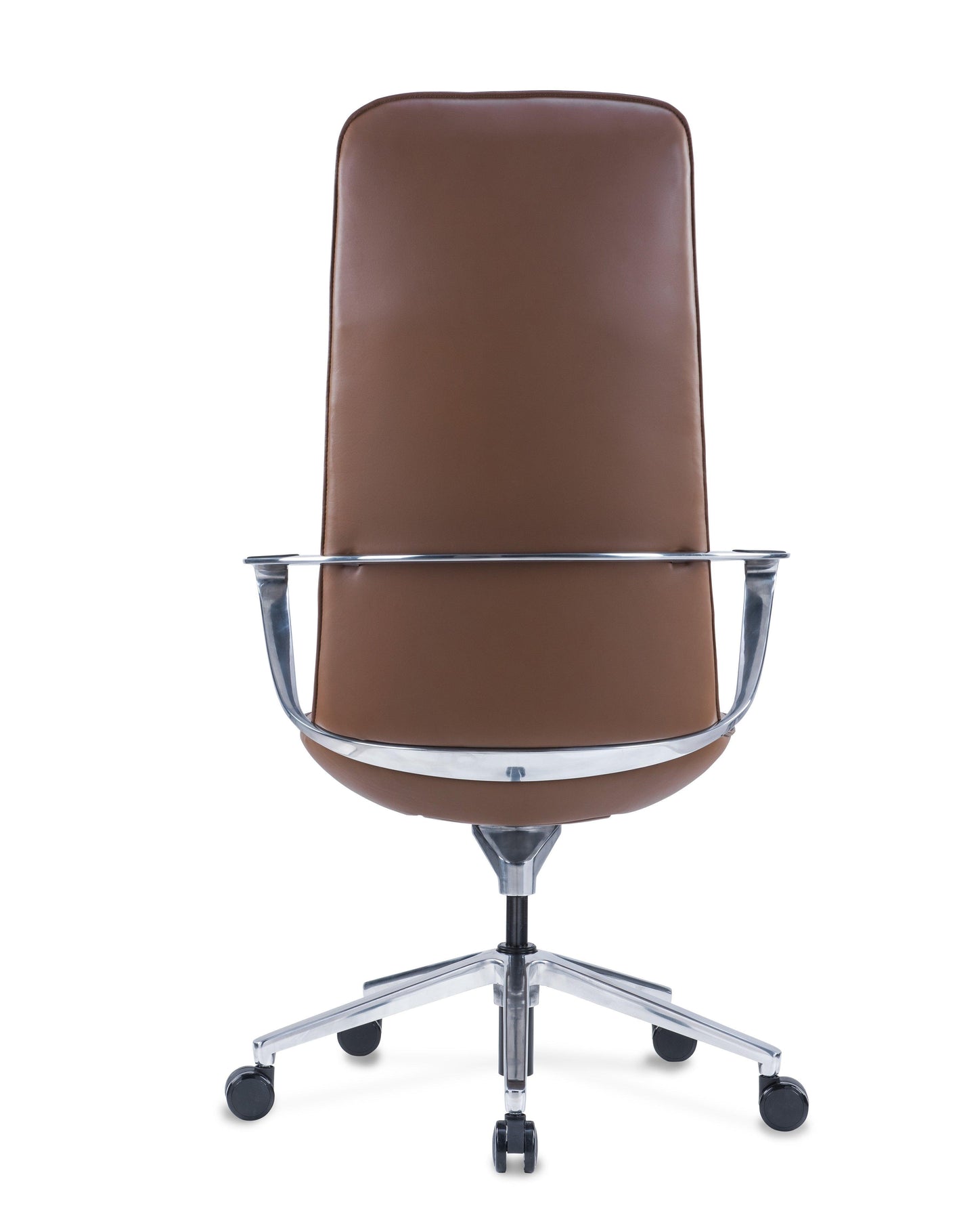 Amola Leather Chair 高背辦公轉椅 (真皮棕色）