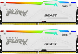 Kingston FURY Beast RGB DDR5 6000MHz 64GB KIT 32GBx2 White (KF560C40BWAK2-64) 