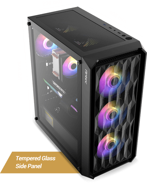 Antec NX292 ARGB Mid Tower E-ATX電競機箱 附送4隻機箱風扇 強化玻璃側板