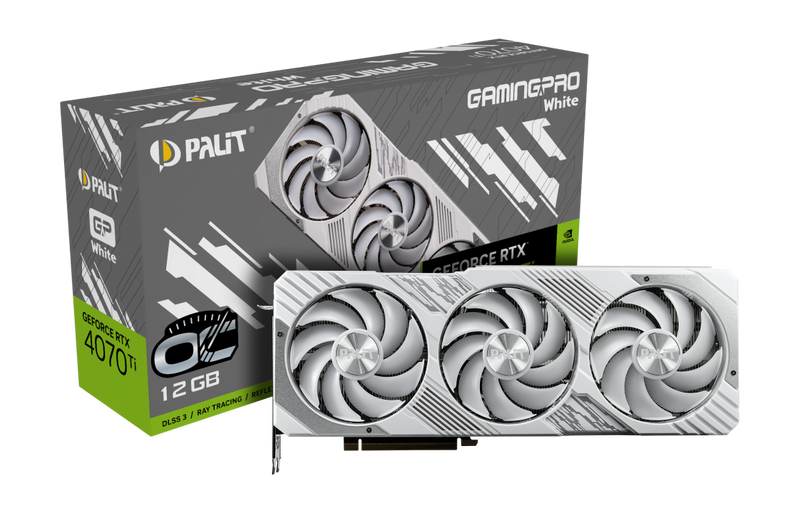(最後2張)Palit GeForce RTX 4070TI Gaming Pro OC 12G D6X White 顯示卡