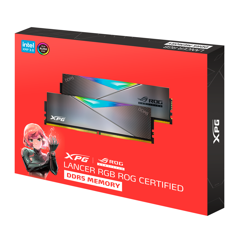 LANCER RGB ROG CERTIFIED DDR5 32GB (2X16GB) 電競記憶體 6600MHz