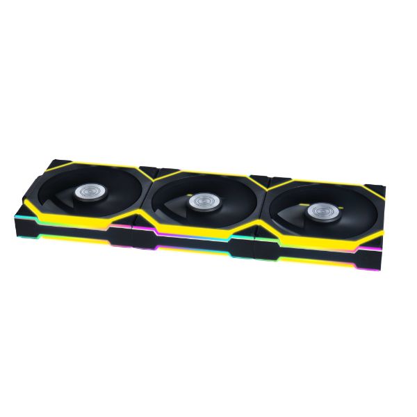 Lian Li 聯力UNI FAN R12SL LCD WIRELESS 120mm Reverse Blade反向扇葉 積木風扇 黑 / 白 Single / 3 Pack