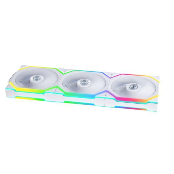 Lian Li 聯力UNI FAN R12SL LCD WIRELESS 120mm Reverse Blade反向扇葉 積木風扇 黑 / 白 Single / 3 Pack