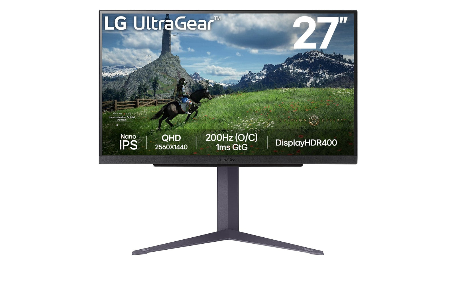 LG UltraGear 27GS85Q-B 電競顯示器 27" 2K QHD nanoIPS 180Hz 1ms Curved 1000R - 2560 x 1440 (Copy)