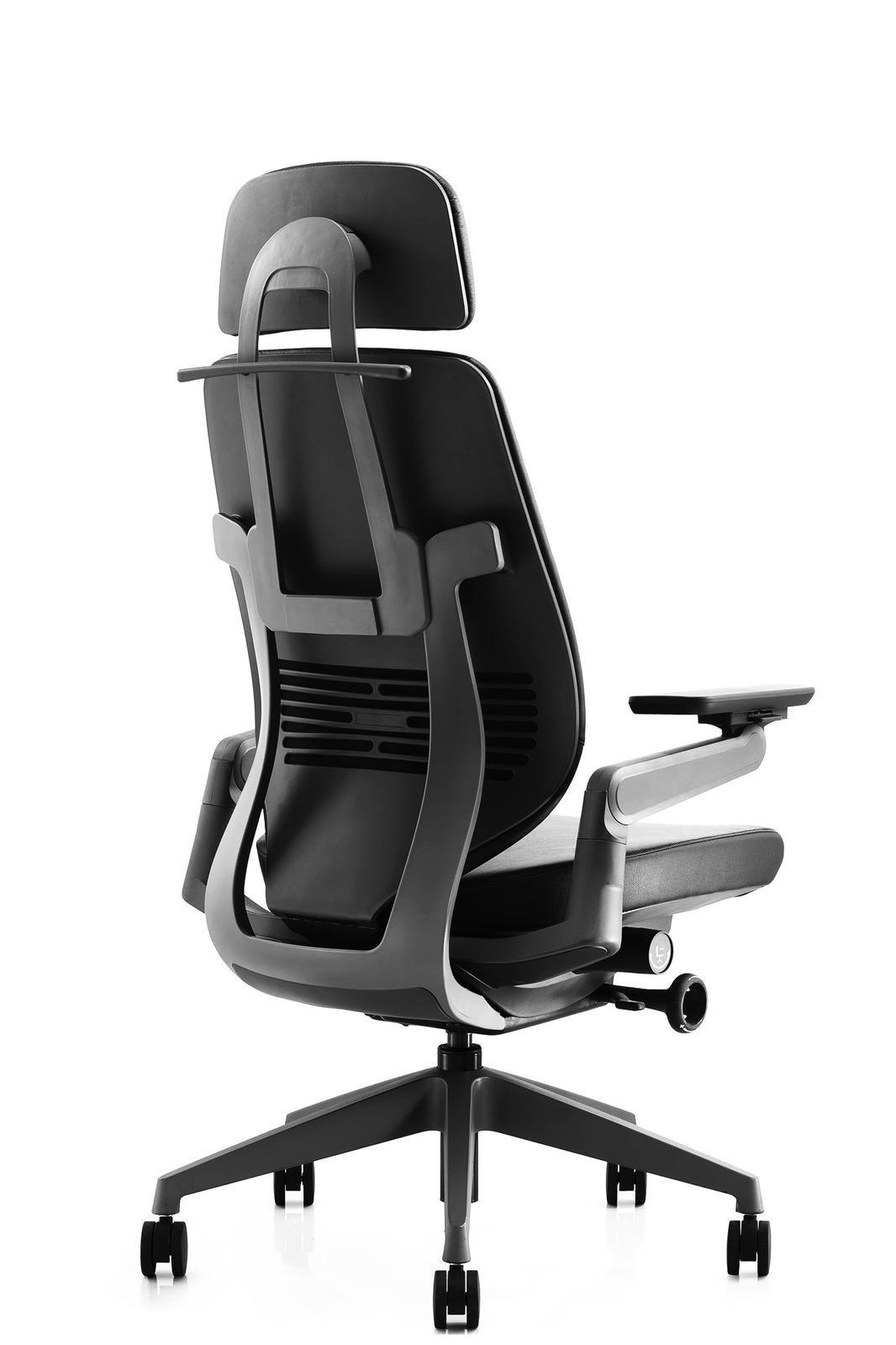 E-Transformer Office Ergonomic Gaming Chair人體工學椅 (Black Leather)