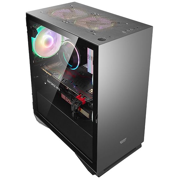 darkFlash DLM22 NINT Black 强化玻璃侧门mATX 机箱