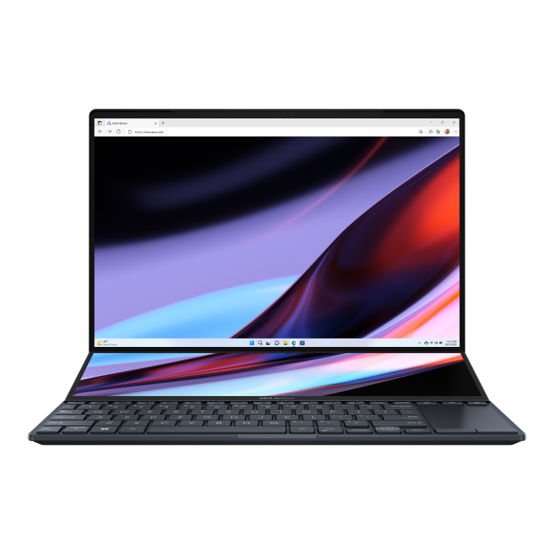 ASUS Zenbook Pro 14 DUO 12.7"辅助触控萤幕OLED 3K I9-13900H 32GB RAM 1TB SSD Notebook 手提电脑(UX8402VU-OLED-TB9077WT)
