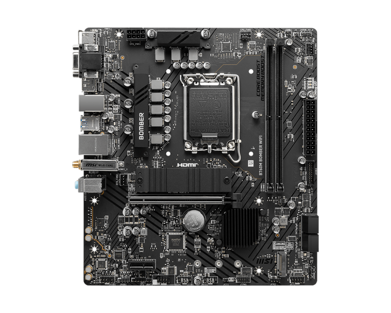 MSI 微星 B760M BOMBER WIFI Micro-ATX 主機板 (DDR5)