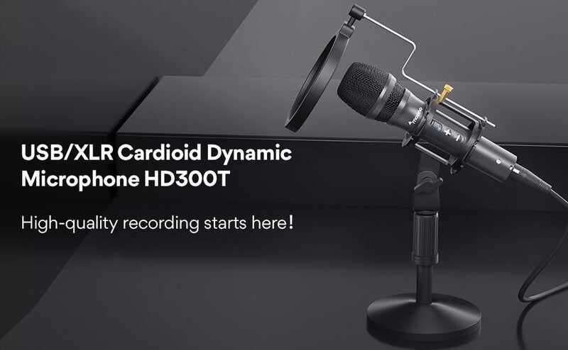 Maono AU-HD300T Dynamic Microphone Table Set
