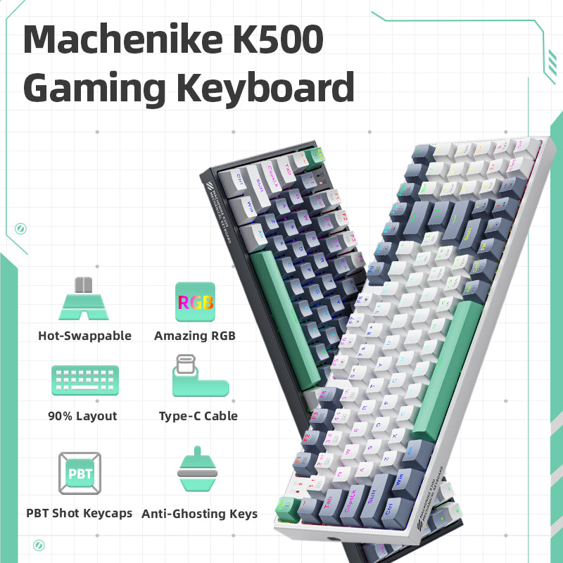 Machenike K500 B94 Series Mechanical Keyboard (PBT Keycap)