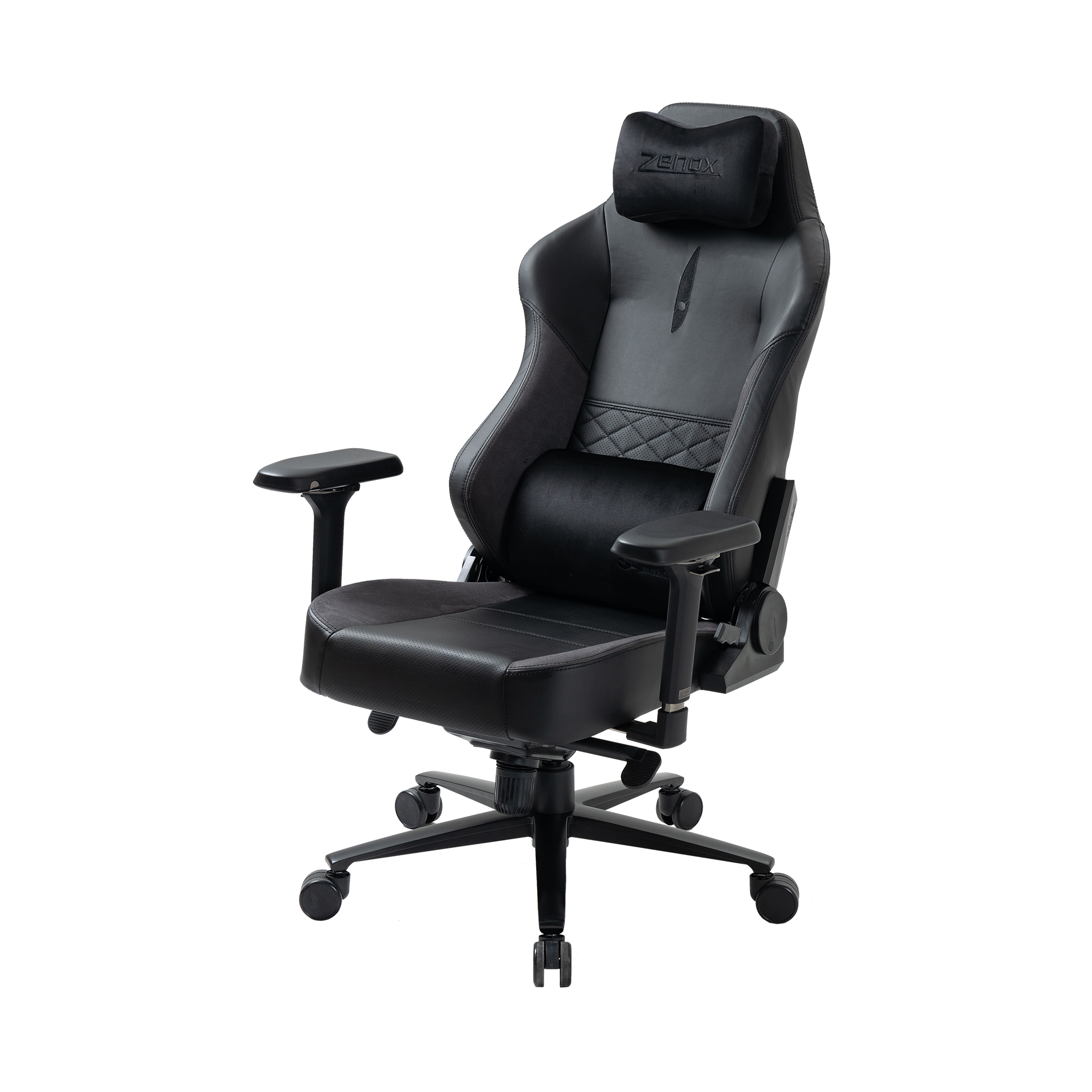 Zenox Spectre Mk-2 Gaming Chair (Leather/Charcoal)