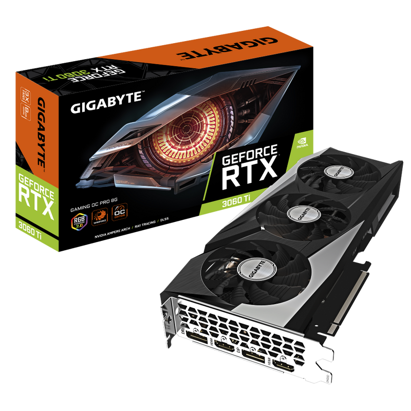 GIGABYTE 技嘉 GeForce RTX 3060 Ti GAMING OC PRO 8G 顯示卡