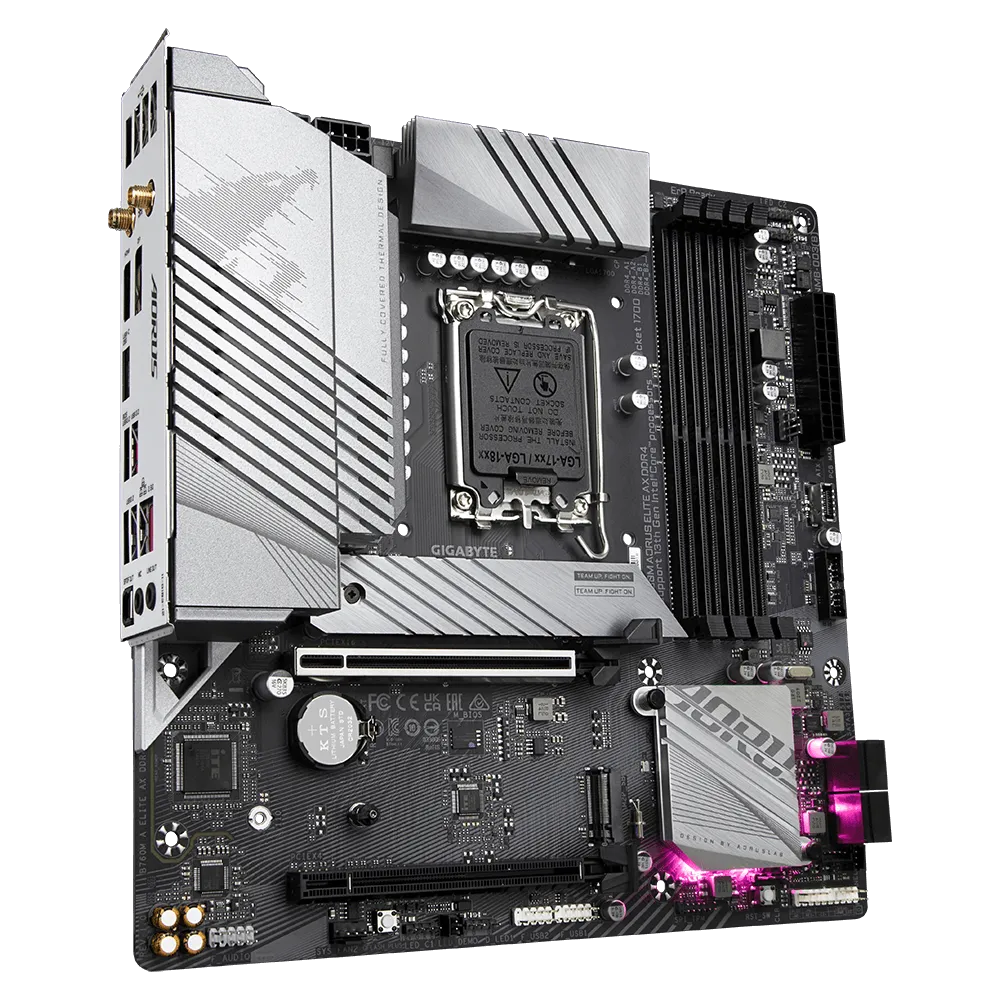 GIGABYTE 技嘉B760M AORUS ELITE AX Micro-ATX 白色主机板(DDR5) 