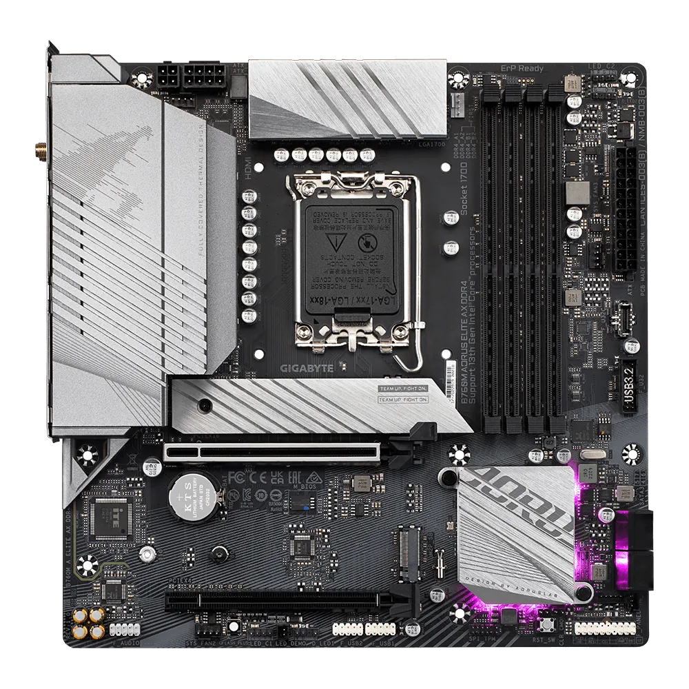 GIGABYTE 技嘉B760M AORUS ELITE AX Micro-ATX 白色主机板(DDR5) 