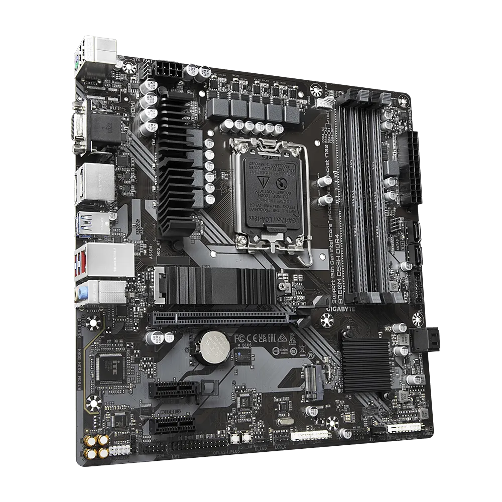 GIGABYTE 技嘉B760M DS3H AX DDR4 Micro-ATX 主机板(DDR4) 有WIFI