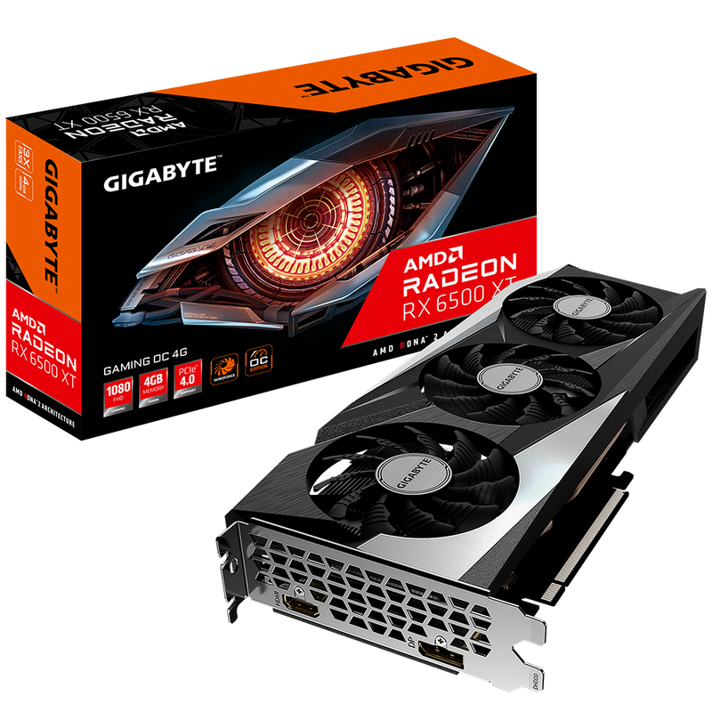 GIGABYTE RADEON RX6500 XT GAMING OC 4G