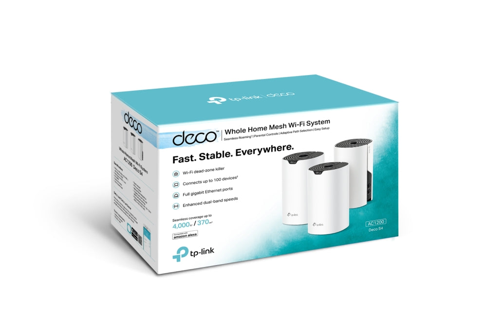 TP-Link AC1200 Whole Home Mesh Wi-Fi System Deco M4 (1 Pack)(2 Giga Port)