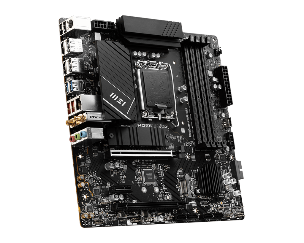 【本月热卖】MSI 微星PRO B760M-A WIFI DDR4 Micro-ATX 主机板