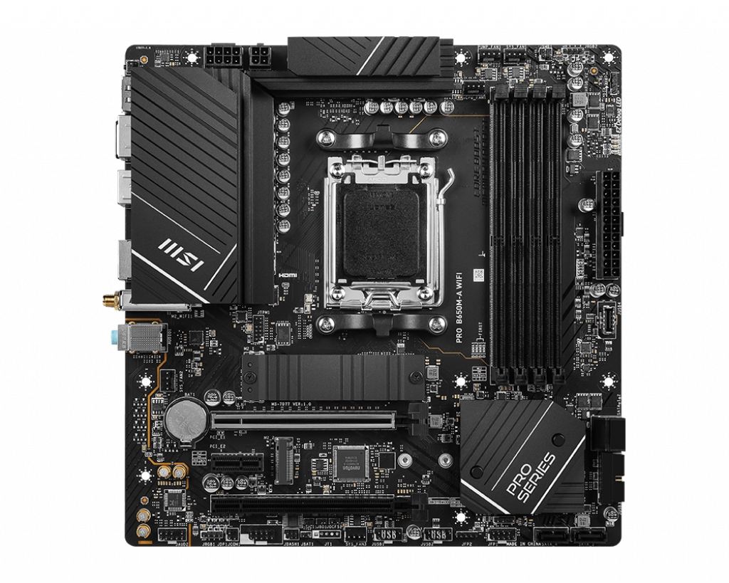 MSI 微星 PRO B650M-A WIFI Micro-ATX 主機板 (DDR5)