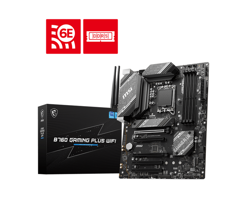 MSI 微星 B760 GAMING PLUS WIFI ATX 主機板 (DDR5)