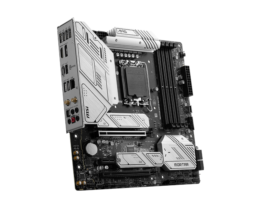 (2024激減)MSI 微星 MAG B760M MORTAR MAX WIFI Micro-ATX 白色主機板 (DDR5)