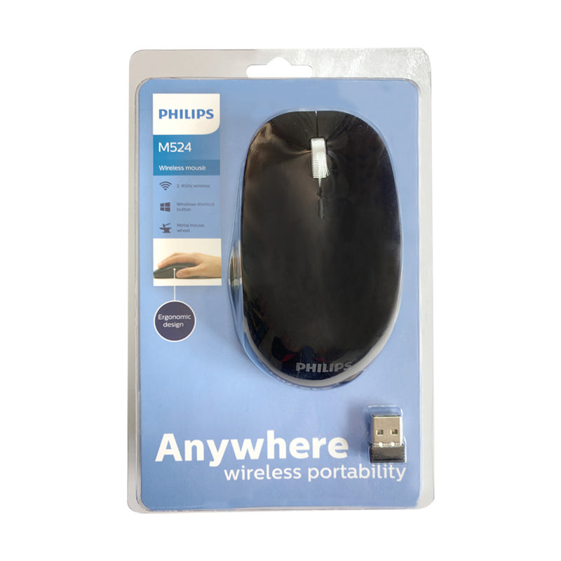 Philip M524 (SPK7524) 2.4GHz 無線滑鼠 800/1200/1600 dpi 1xAA 電池
