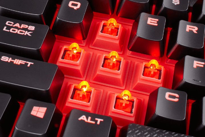 (特選優惠) Corsair K68 LED RED CHERRY MX RED 防水機械式鍵盤